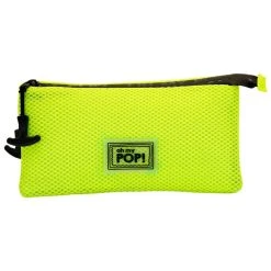 Karactermania Smart Yellow Neon Oh My Pop! Triple Pocket Pencil Case -Fashion Bag karactermania smart yellow neon oh my pop triple pocket pencil case 2
