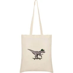 Dino Skate Tote Bag