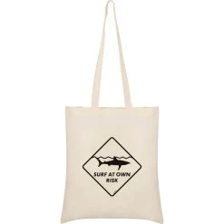 Surf At Own Risk Tote Bag