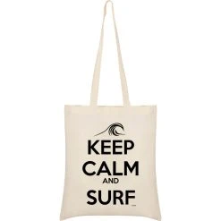 Surf Keep Calm And Surf Tote Bag