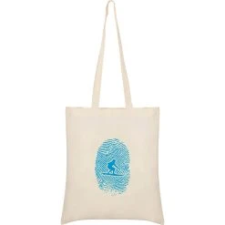 Surfer Fingerprint Tote Bag