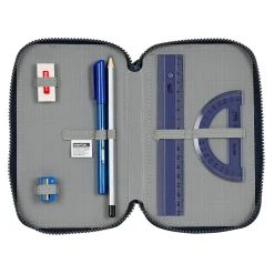 Safta F.C Barcelona Corporative Triple Pencil Case -Fashion Bag safta f.c barcelona corporative triple pencil case 4