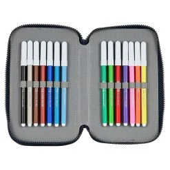 Safta F.C Barcelona Corporative Triple Pencil Case -Fashion Bag safta f.c barcelona corporative triple pencil case 6