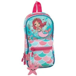 Safta Glowlab Kids Sirena Filled Pencil Case