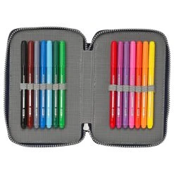 Safta Super Mario Double Filled 28 Pieces Pencil Case -Fashion Bag safta super mario double filled 28 pieces pencil case 4