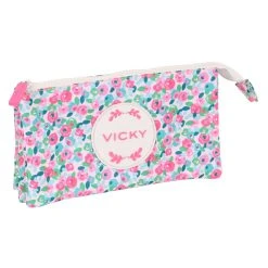 Safta Vmb Rosebloom Triple Pencil Case